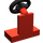 LEGO Rood Voertuig Console met Zwart Stuur (3829 / 73081)