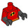 LEGO rot Violet Minifig Torso (973 / 16360)