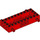 LEGO Rojo Vagón Parte inferior 4 x 10 x 1.3 con Lado Pins (30643)