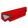 LEGO Red Wedge 1 x 5 Spoiler Right with Silver and Black (3389 / 110078)