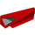 LEGO Red Wedge 1 x 5 Spoiler Right with Silver and Black (3389 / 110078)