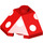 LEGO Red Wedge 2 x 2 (45°) Corner with White Polka Dots (13548 / 42046)