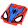 LEGO rot Keil 4 x 4 Gebogen mit Spiderman Gesicht (36810 / 45677)