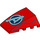 LEGO Rood Wig 4 x 4 Drievoudig Gebogen zonder Studs met Avengers logo een (47753 / 68107)