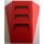 LEGO Rood Wig 4 x 4 Drievoudig Gebogen zonder Studs met Zwart Lucht Intakes Sticker (47753)