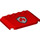 LEGO rouge Coin 4 x 6 Incurvé avec Feu logo (52031 / 105758)