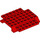 LEGO Red Wedge 8 x 8 with Side 2 x 8 Plates (5121)