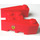 LEGO Rood Wig Steen 3 x 4 met Klein Ferrari Sticker met noppen (50373)