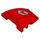 LEGO rouge Coin Incurvé 3 x 4 Tripler avec Feu logo (64225 / 105754)