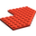 LEGO Red Wedge Plate 10 x 10 with Cutout (2401)