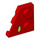 LEGO Red Wedge Plate 2 x 2 Wing Left with Yellow Eye (24299 / 107326)