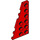 LEGO Red Wedge Plate 3 x 6 Wing Left (54384)