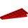 LEGO Red Wedge Plate 4 x 8 Wing Left with Underside Stud Notch (3933)