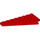 LEGO rot Keil Platte 4 x 8 Flügel Links mit Unterseite Stud Notch (3933)