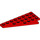 LEGO Red Wedge Plate 4 x 8 Wing Left with Underside Stud Notch (3933 / 45174)