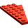 LEGO rouge Coin assiette 4 x 8 Aile La gauche avec encoche pour tenon en dessous (3933 / 45174)