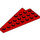 LEGO Red Wedge Plate 4 x 8 Wing Right with Underside Stud Notch (3934 / 45175)