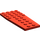 LEGO Red Wedge Plate 4 x 9 Wing without Stud Notches (2413)