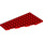 LEGO rouge Coin assiette 6 x 12 Aile La gauche (3632 / 30355)