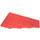 LEGO Red Wedge Plate 6 x 12 Wing Right (30356)