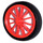 LEGO rot Rad 8 x 35 mit 12 Spokes mit Schwarz Groß Reifen Solide