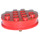 LEGO Red Wheel Old with 12 Studs and Notched Axle for Motor