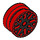 LEGO Red Wheel Rim Ø11 x 6 with Black Outline (70104 / 93595)