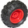 LEGO rouge Roue Jante Ø30 x 20 avec No Trous d&#039;épingle, avec Reinforced Jante avec Pneu Ballon Large Ø56 X 26