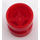 LEGO Red Wheel Rim Ø8.1 x 9mm (Notched Hole, Reinforced Back) (74967)