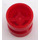 LEGO rot Rad Felge Ø8.1 x 9mm (Gekerbtes Loch, verstärkter Rücken) (74967)
