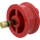 LEGO rouge Roue avec Goujons (Avec supports latéraux intérieurs) (7039)