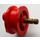 LEGO Red Wheel with Studs (With Inner Side Supports) (7039)