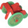 LEGO Rojo Wheelchair with Bright Green Wheels