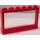 LEGO Red Window 1 x 6 x 3 with Hollow Studs and Fixed Glass