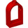 LEGO Red Window Frame 1 x 2 x 2.7 with Rounded Top (30044)