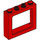 LEGO Rojo Marco de ventana 1 x 4 x 3 (Espigas centrales huecas, espigas exteriores sólidas) (6556)