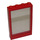 LEGO Red Window Frame 1 x 4 x 5 with Fixed Glass