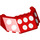 LEGO rouge Pare-brise 5 x 8 x 3 avec blanc Polka Dots (2826 / 68239)