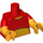 LEGO Rood Winnie the Pooh Minifiguur Torso (973 / 16360)