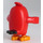 LEGO Red with Worried Face Minifigure