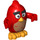 LEGO Red with Worried Face Minifigure
