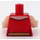 LEGO Rood Wonder Vrouw met Korte benen Minifiguur Torso (973 / 76382)