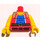 LEGO Rojo Wondrous Weightlifter Torso (973 / 88585)