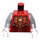 LEGO Rot Worriz Minifigur Torso (973 / 76382)