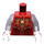 LEGO Rood Worriz Minifig Torso (973 / 76382)