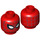 LEGO Red Young Spiderman Minifigure Head (Recessed Solid Stud) (3626 / 27331)