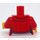 LEGO Rood Zipper Jasje met Striped Shirt Torso (973 / 76382)