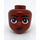 LEGO Reddish Brown Aida Minidoll Head (92198 / 101100)