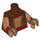 LEGO Reddish Brown Apache Chief Minifig Torso (973 / 88585)