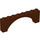 LEGO Reddish Brown Arch 1 x 8 x 2 Raised, Thin Top without Reinforced Underside (16577 / 40296)